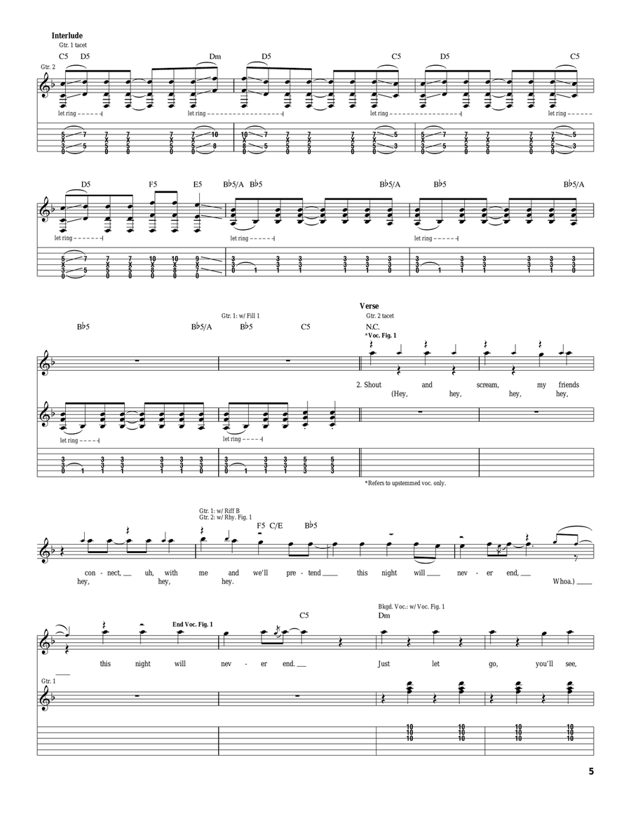In Fate's Hands In Fate's Hands Acoustic Guitar scores gallery preview page 5