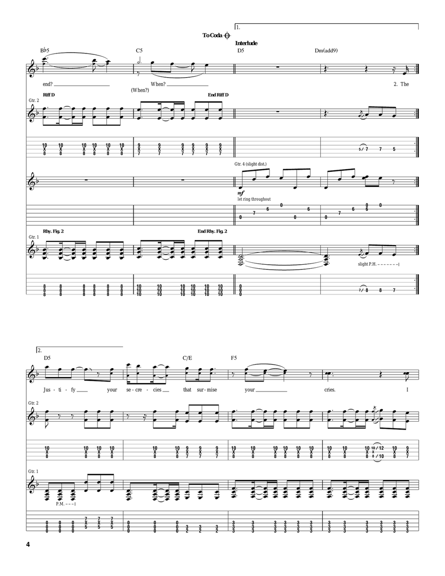 Justify Justify Acoustic Guitar scores gallery preview page 4