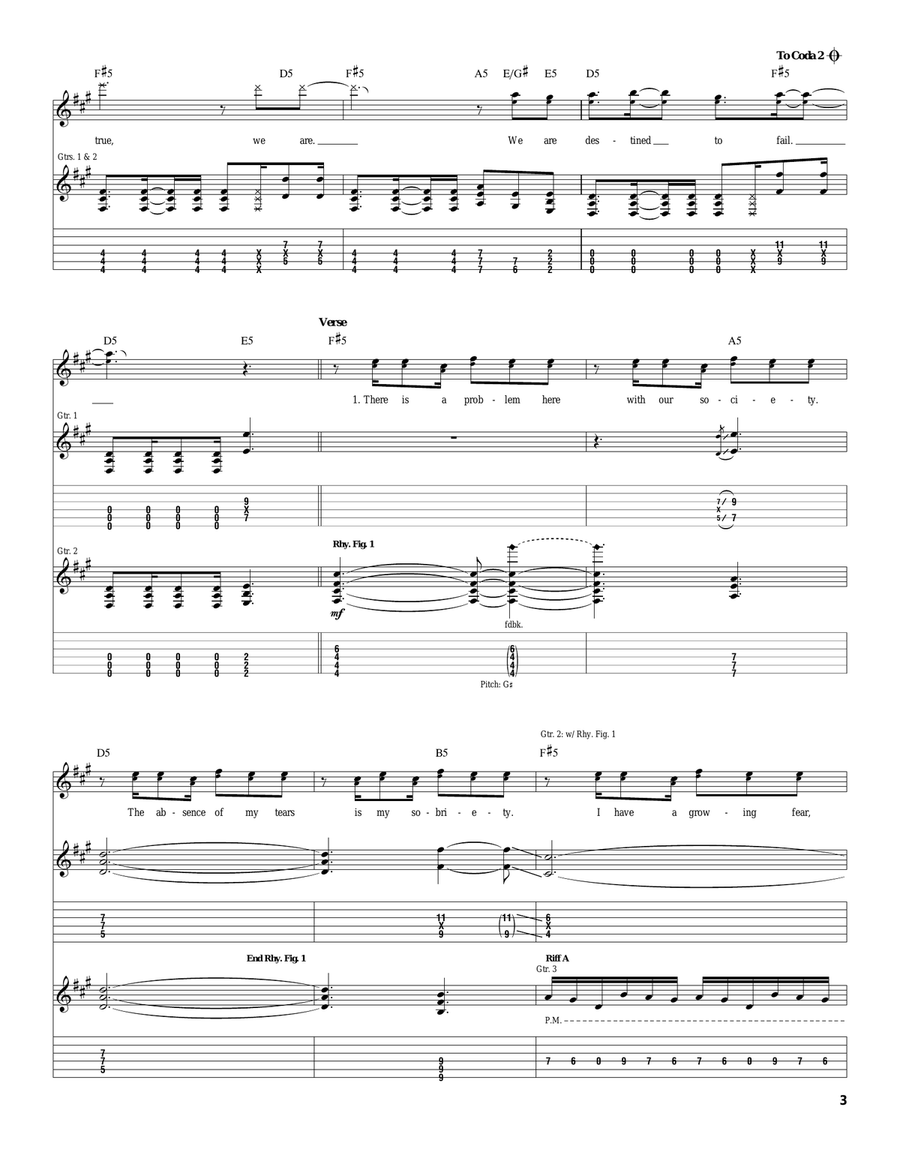Misery Loves Its Company Misery Loves Its Company Acoustic Guitar scores gallery preview page 3
