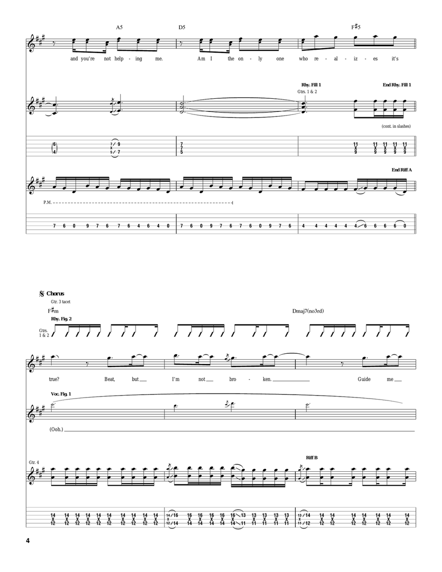 Misery Loves Its Company Misery Loves Its Company Acoustic Guitar scores gallery preview page 4