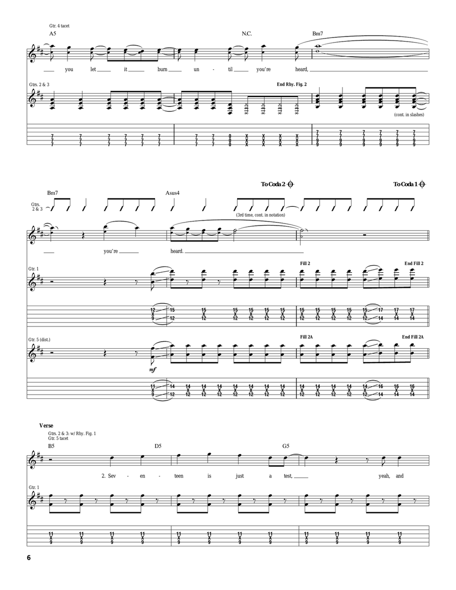 Seventeen Ain't So Sweet Seventeen Ain't So Sweet Acoustic Guitar scores gallery preview page 6