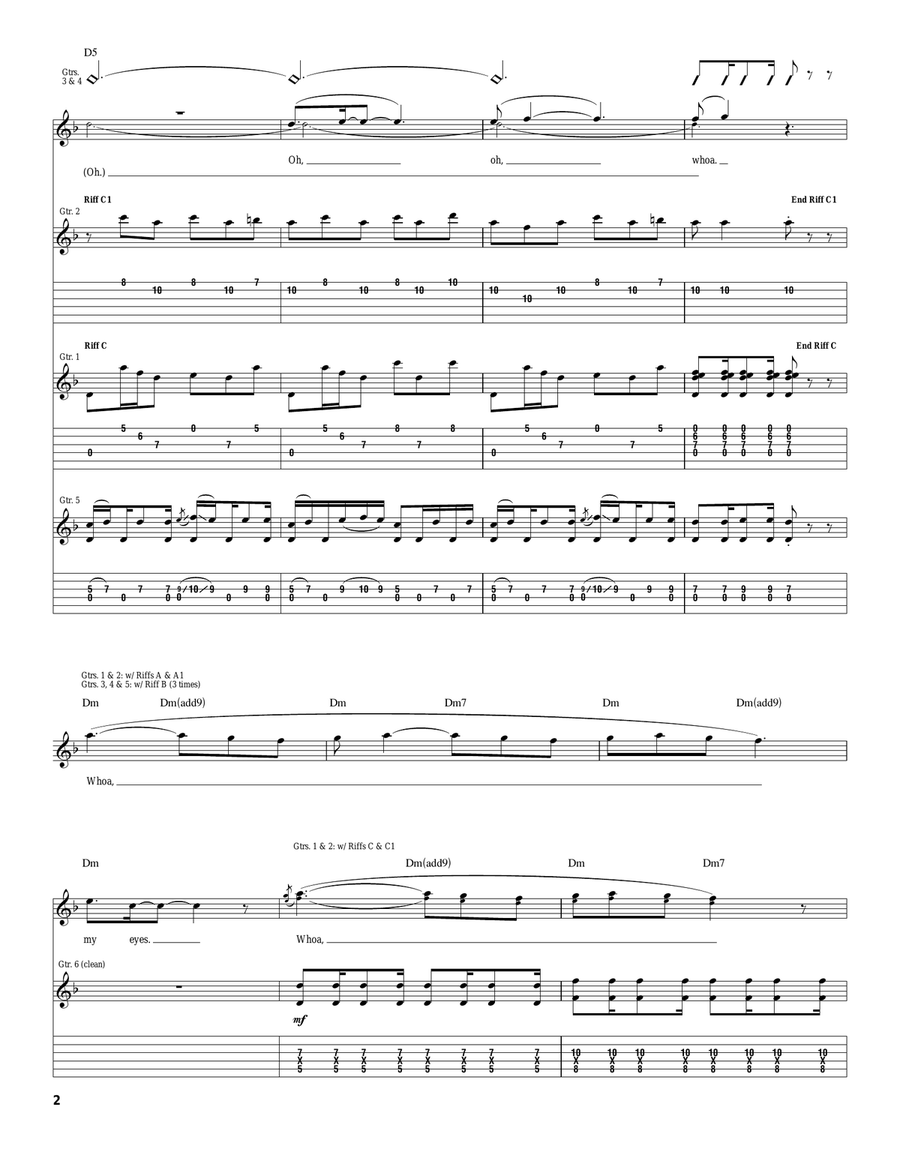 Grim Goodbye Grim Goodbye Acoustic Guitar scores gallery preview page 2