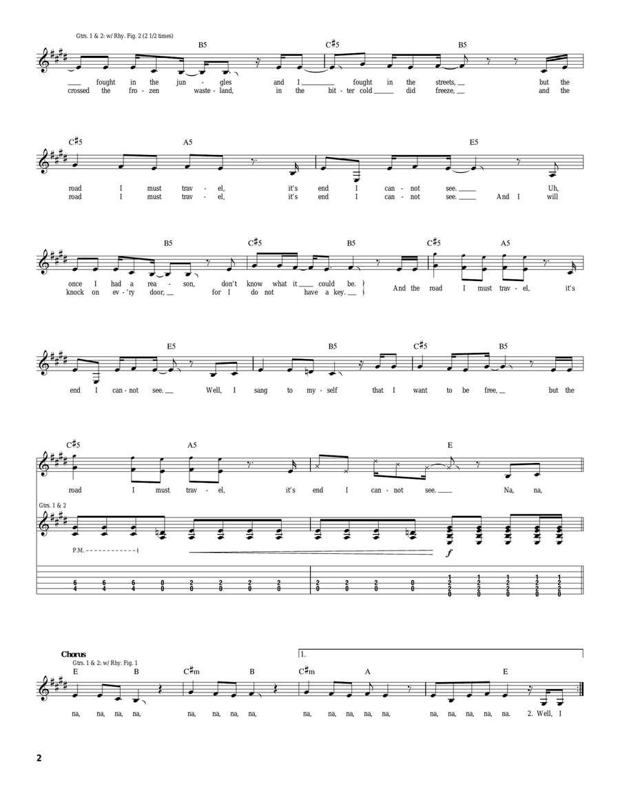The Road I Must Travel The Road I Must Travel Acoustic Guitar scores gallery preview page 2