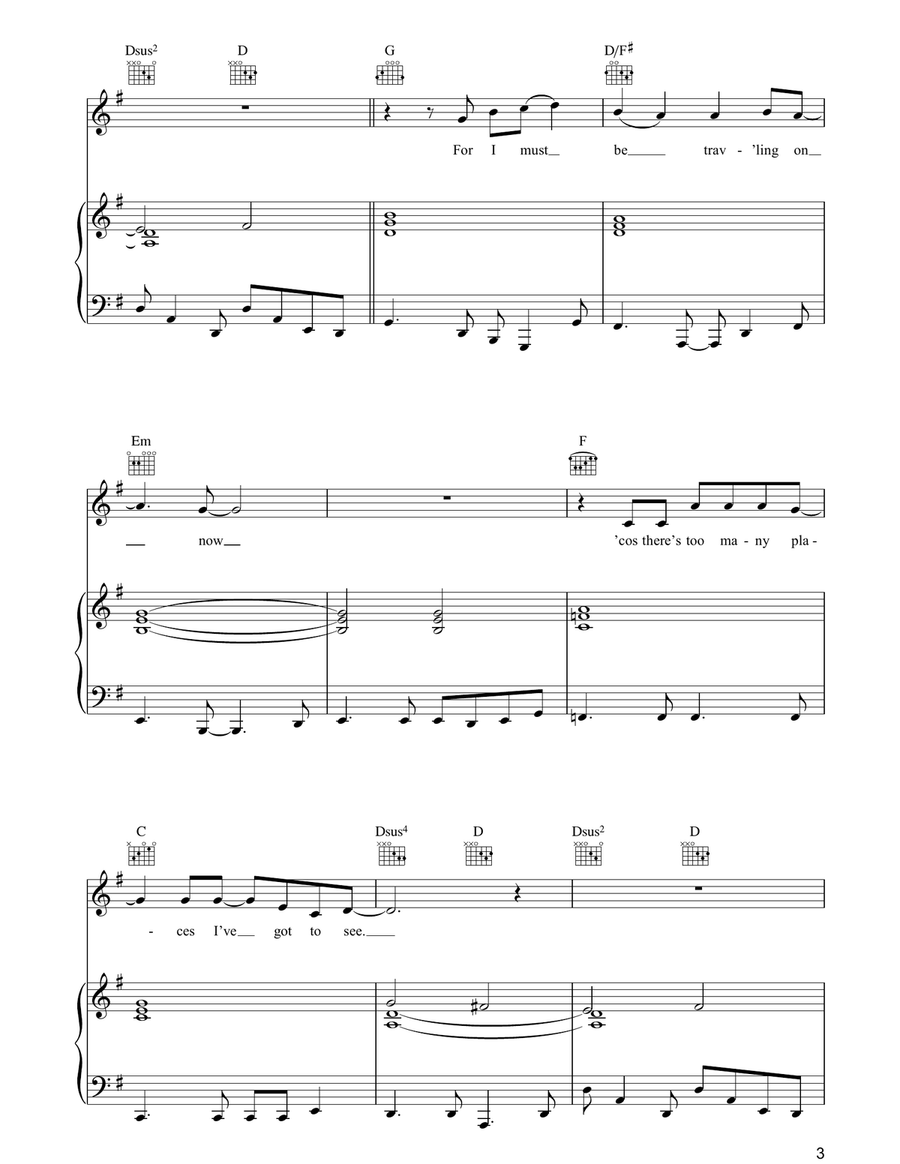 Free Bird Free Bird Acoustic Guitar scores gallery preview page 3