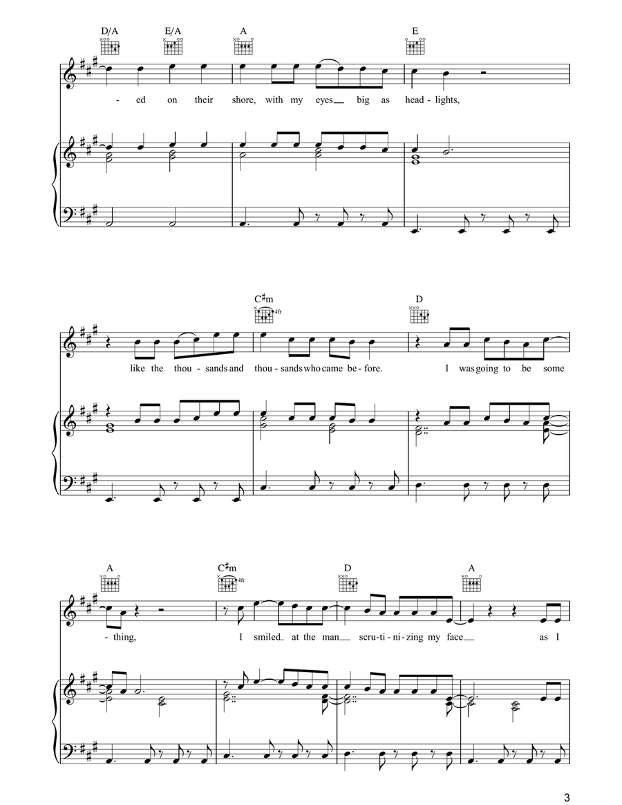 Nothing But The Same Old Story Piano, Vocal, Guitar scores gallery preview page 3
