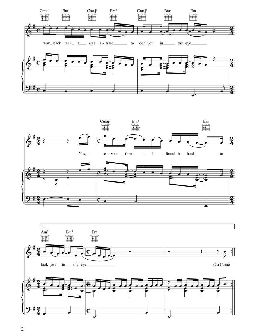 Dancer In The Fire Dancer In The Fire Piano, Vocal, Guitar scores gallery preview page 2
