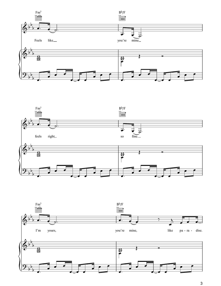 Paradise Paradise Acoustic Guitar scores gallery preview page 3