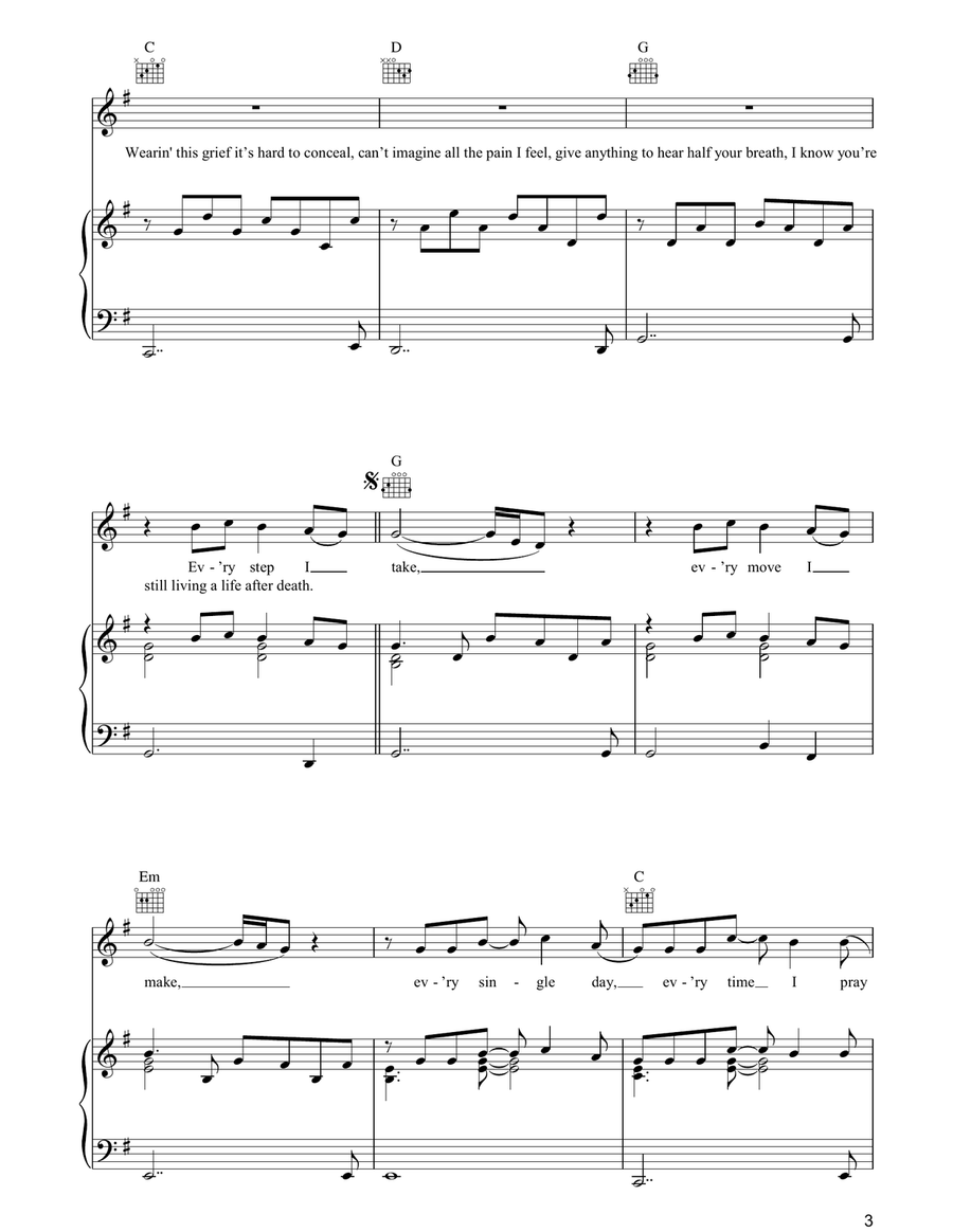 I'll Be Missing You Acoustic Guitar scores gallery preview page 3