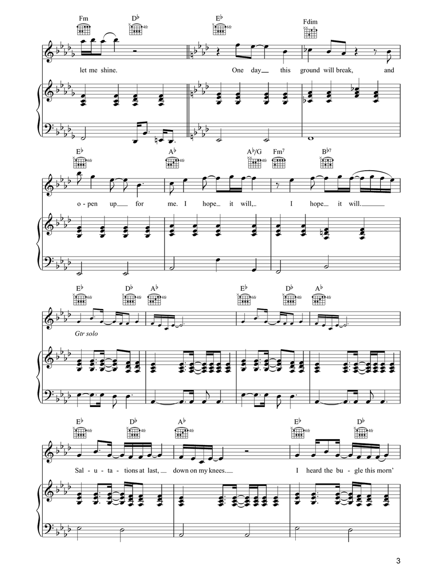 Mockingbirds Mockingbirds Piano, Vocal, Guitar scores gallery preview page 3