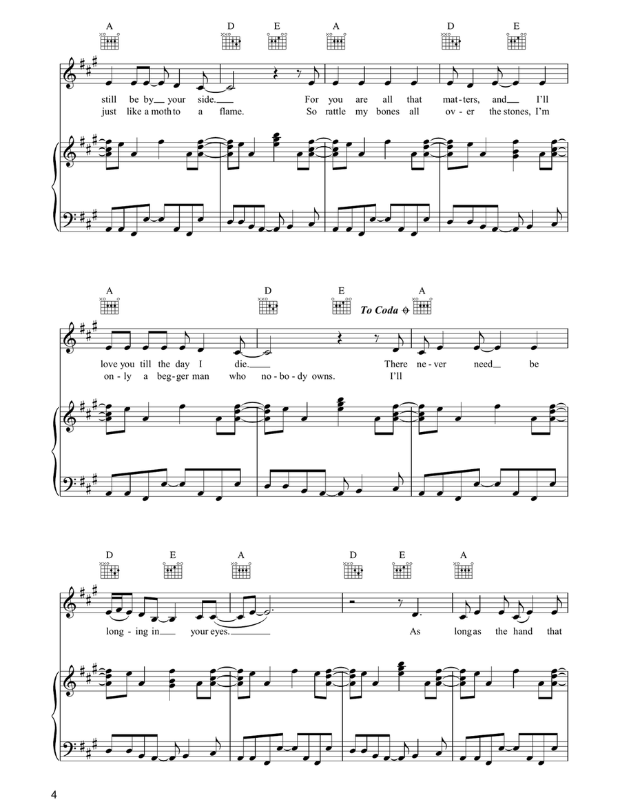 The Hand That Rocks The Cradle Piano, Vocal, Guitar scores gallery preview page 4