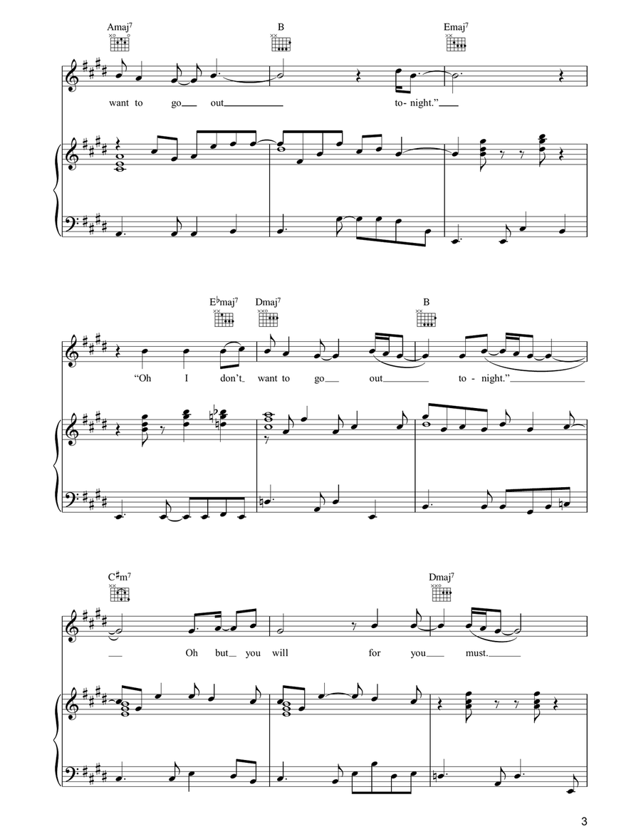 I Don't Owe You Anything I Don't Owe You Anything Piano, Vocal, Guitar scores gallery preview page 3