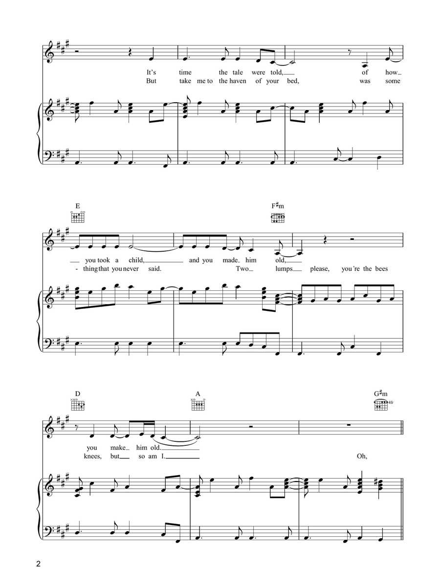 Reel Around The Fountain Reel Around The Fountain Piano, Vocal, Guitar scores gallery preview page 2