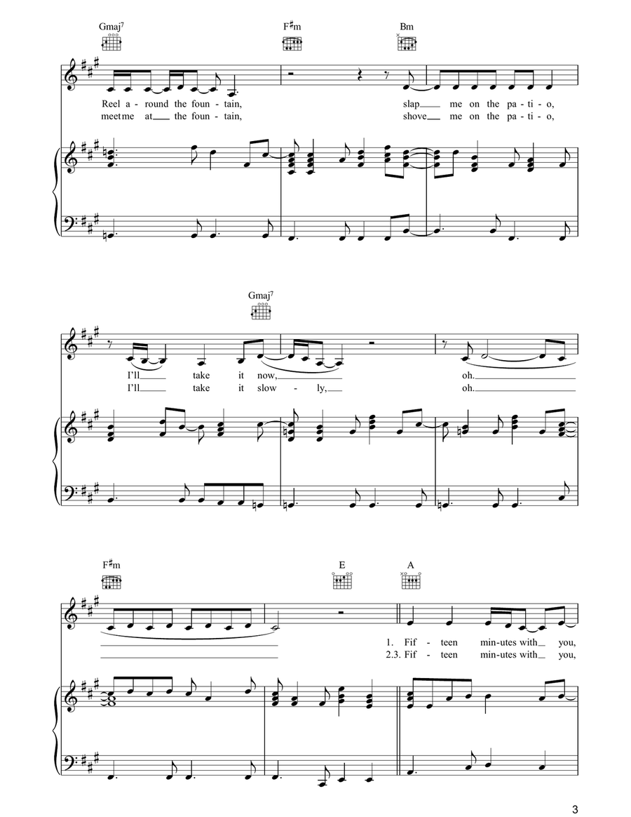 Reel Around The Fountain Reel Around The Fountain Piano, Vocal, Guitar scores gallery preview page 3
