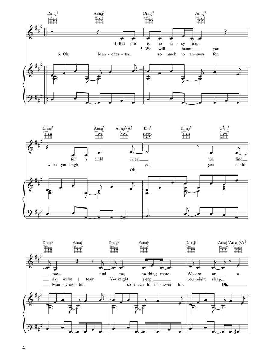 Suffer Little Children Suffer Little Children Piano, Vocal, Guitar scores gallery preview page 4