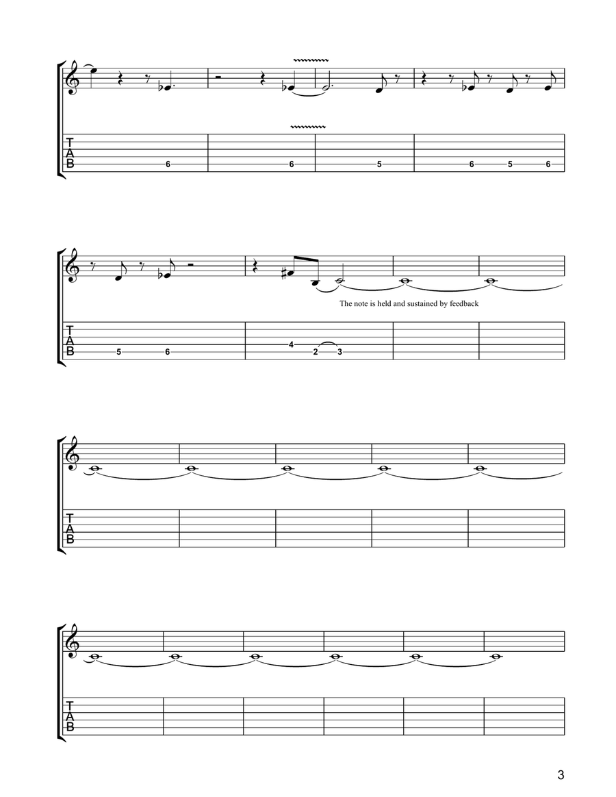 Every Step Of The Way Every Step Of The Way Guitar Tablature scores gallery preview page 3