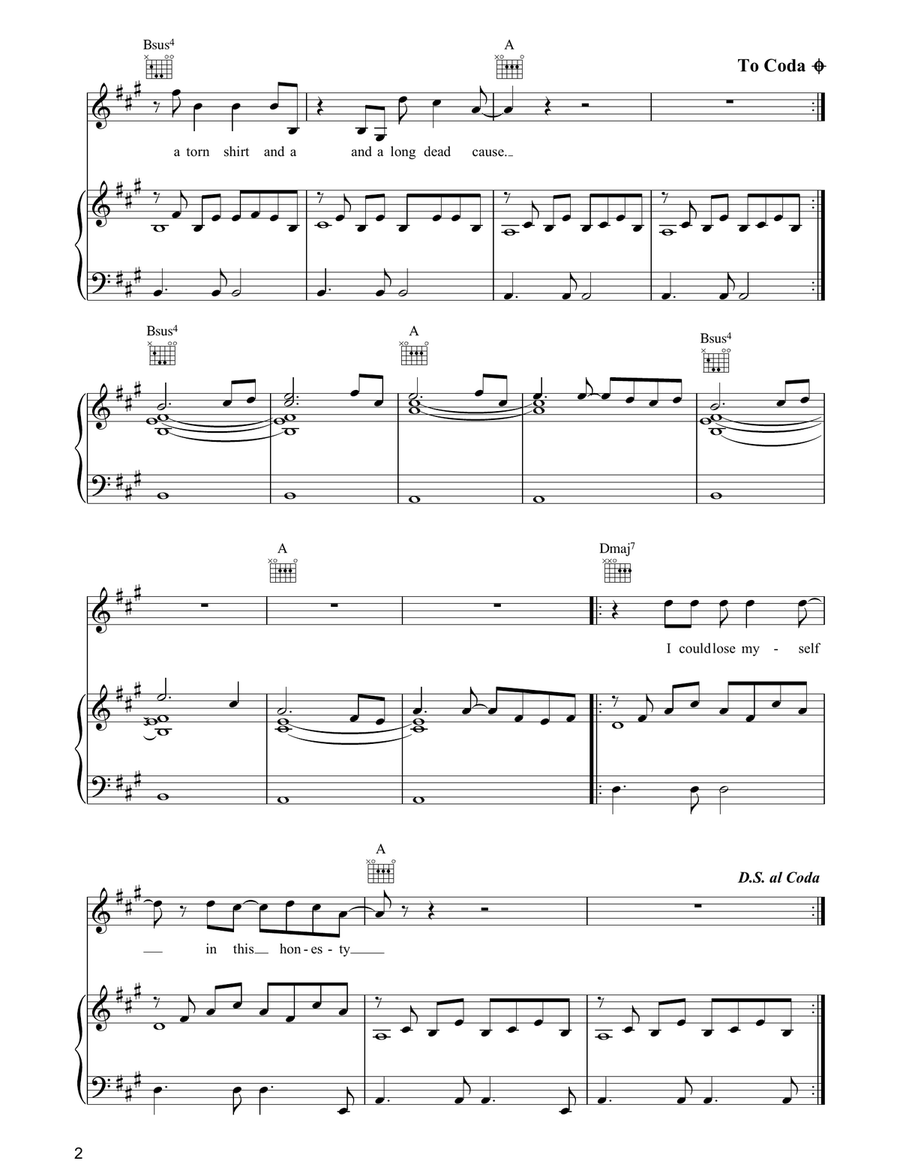 Christian Christian Piano, Vocal, Guitar scores gallery preview page 2
