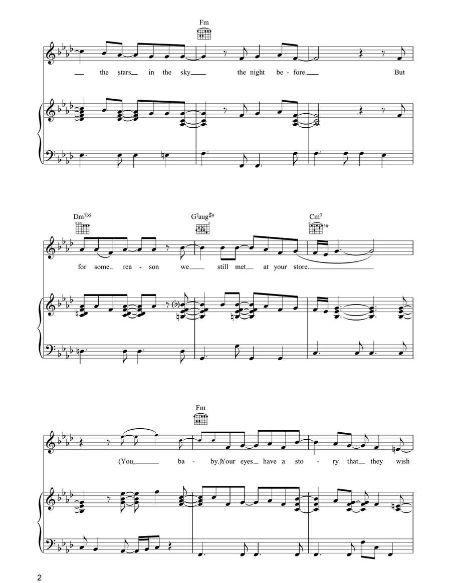 Nothin' Else Piano, Vocal, Guitar scores gallery preview page 2