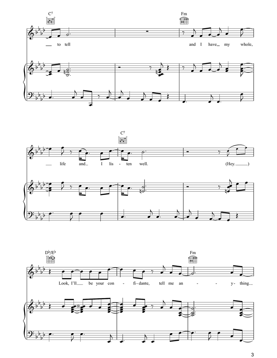 Nothin' Else Piano, Vocal, Guitar scores gallery preview page 3