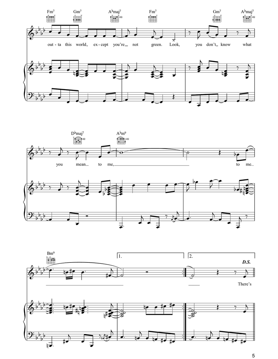 Nothin' Else Piano, Vocal, Guitar scores gallery preview page 5