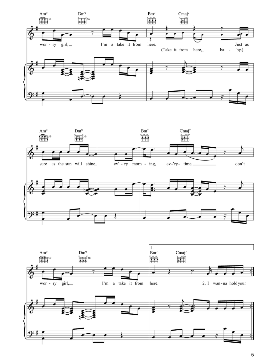 Take It From Here Take It From Here Piano, Vocal, Guitar scores gallery preview page 5