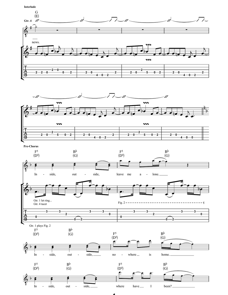 5:15 5:15 Electric Guitar scores gallery preview page 4