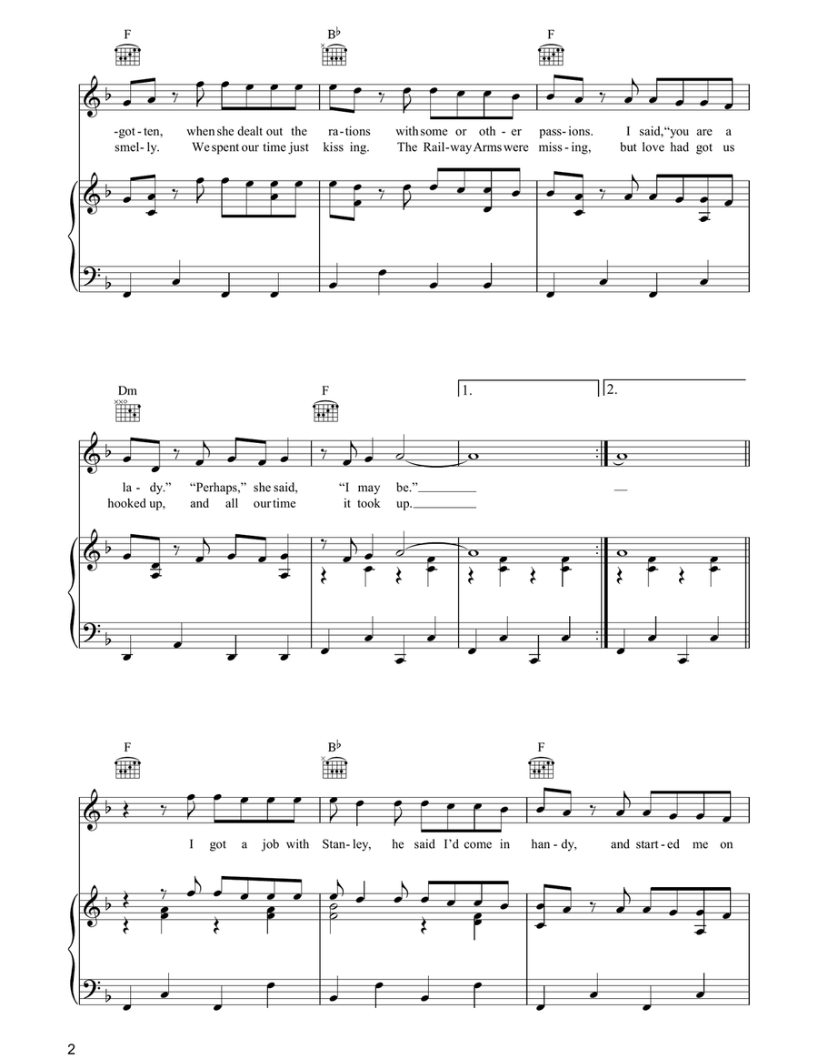 Up The Junction Piano, Vocal, Guitar scores gallery preview page 2