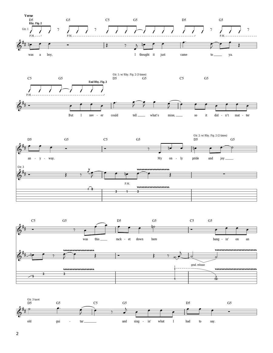 Slow Turning Slow Turning Acoustic Guitar scores gallery preview page 2
