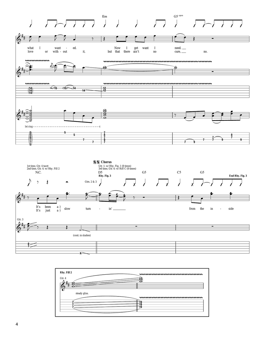 Slow Turning Slow Turning Acoustic Guitar scores gallery preview page 4
