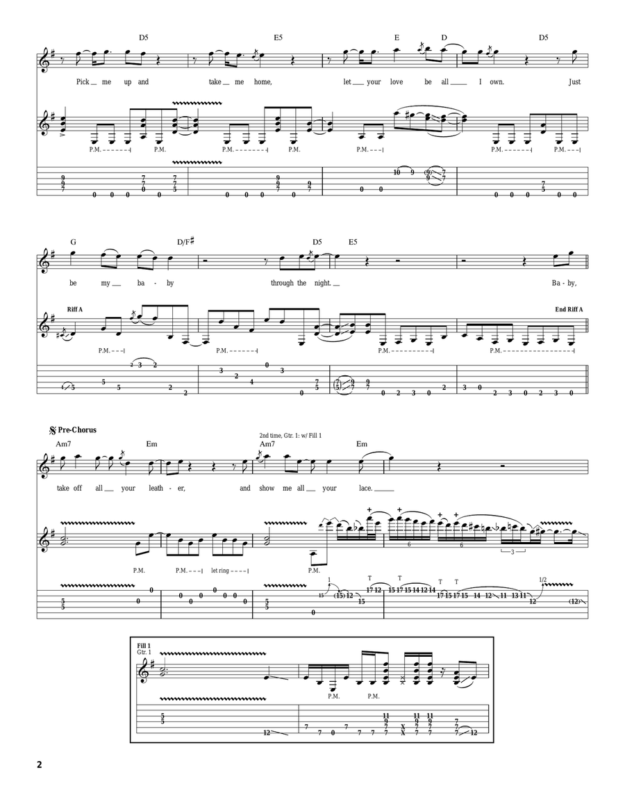 Hungry Hungry Acoustic Guitar scores gallery preview page 2