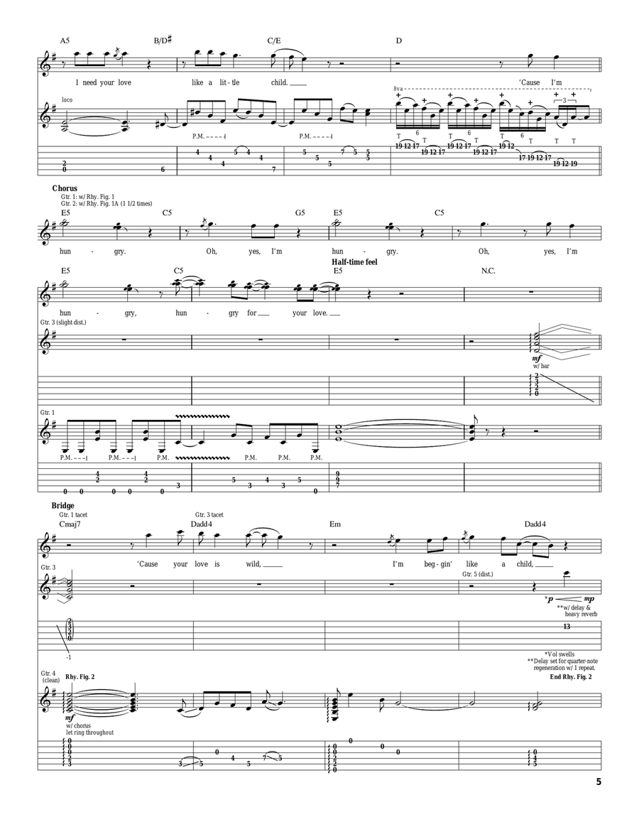 Hungry Hungry Acoustic Guitar scores gallery preview page 5
