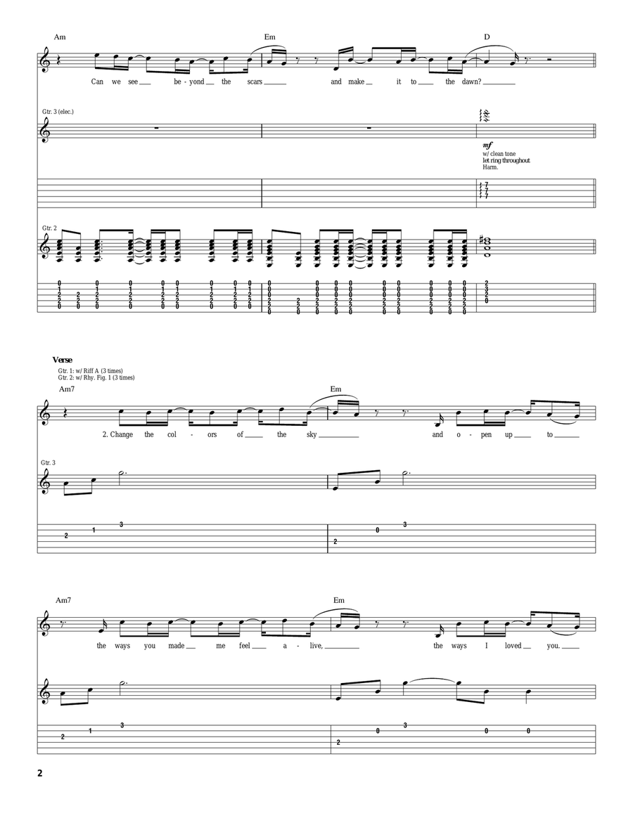 What About Now What About Now Acoustic Guitar scores gallery preview page 2