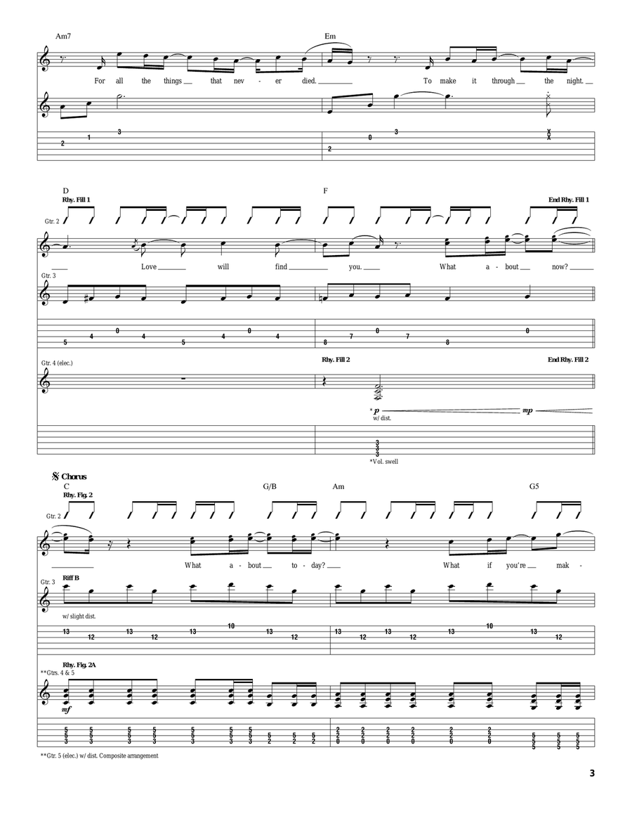 What About Now What About Now Acoustic Guitar scores gallery preview page 3