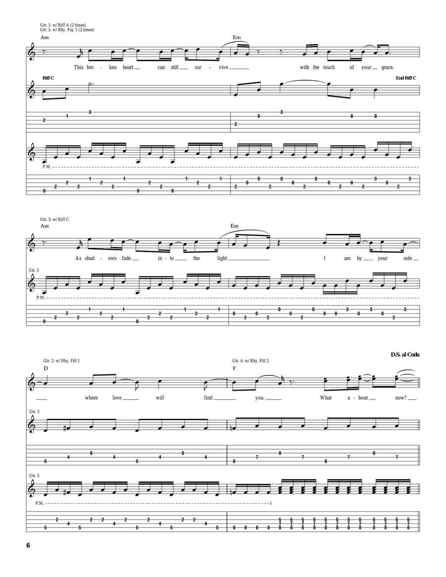 What About Now What About Now Acoustic Guitar scores gallery preview page 6