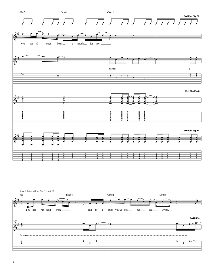 Home Home Acoustic Guitar scores gallery preview page 4