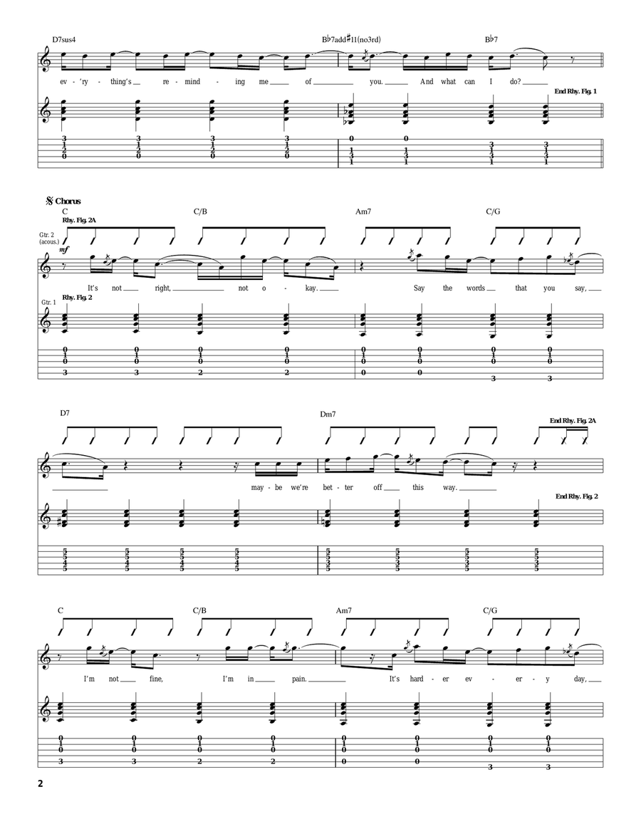 Better That We Break Acoustic Guitar scores gallery preview page 2