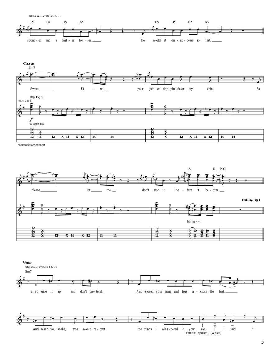 Kiwi Kiwi Acoustic Guitar scores gallery preview page 3