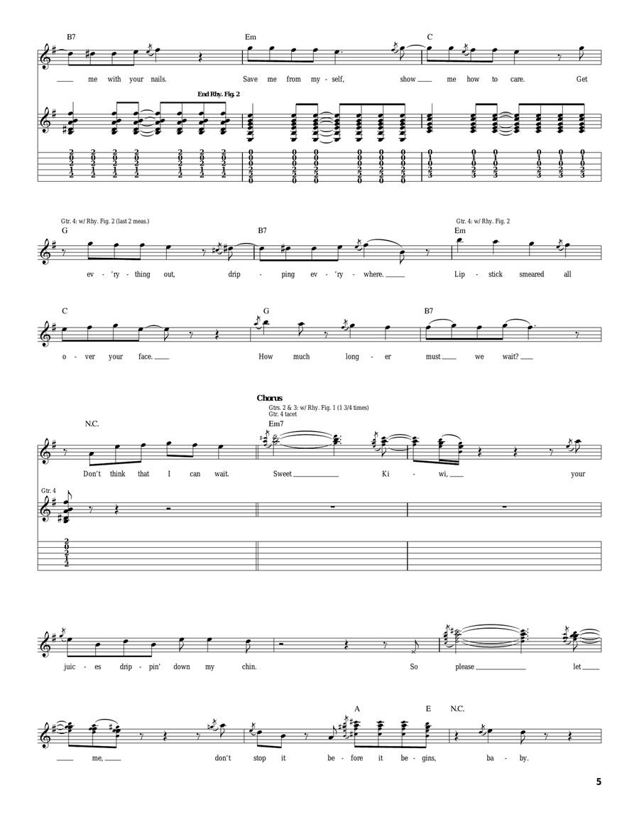 Kiwi Kiwi Acoustic Guitar scores gallery preview page 5