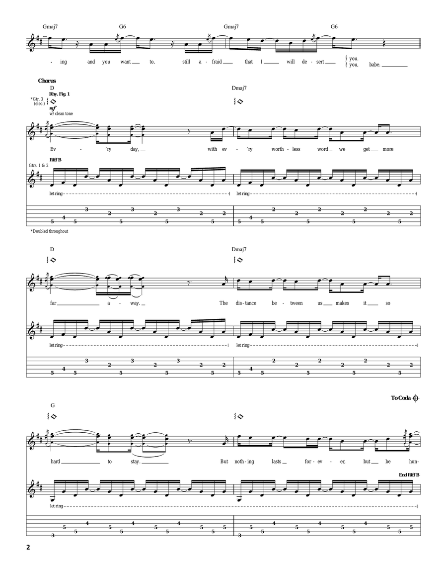 Nothing Lasts Forever Nothing Lasts Forever Acoustic Guitar scores gallery preview page 2