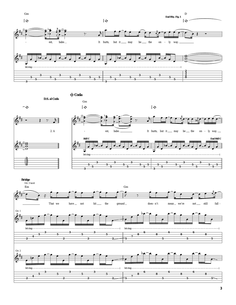 Nothing Lasts Forever Nothing Lasts Forever Acoustic Guitar scores gallery preview page 3