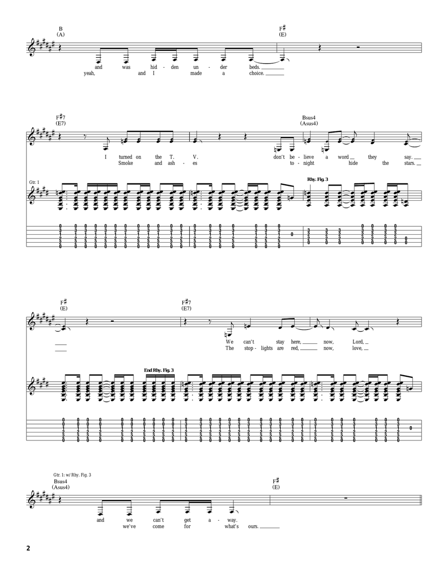 California's Dark California's Dark Acoustic Guitar scores gallery preview page 2