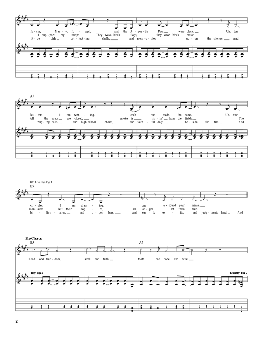 Flesh Shapes The Day Flesh Shapes The Day Acoustic Guitar scores gallery preview page 2