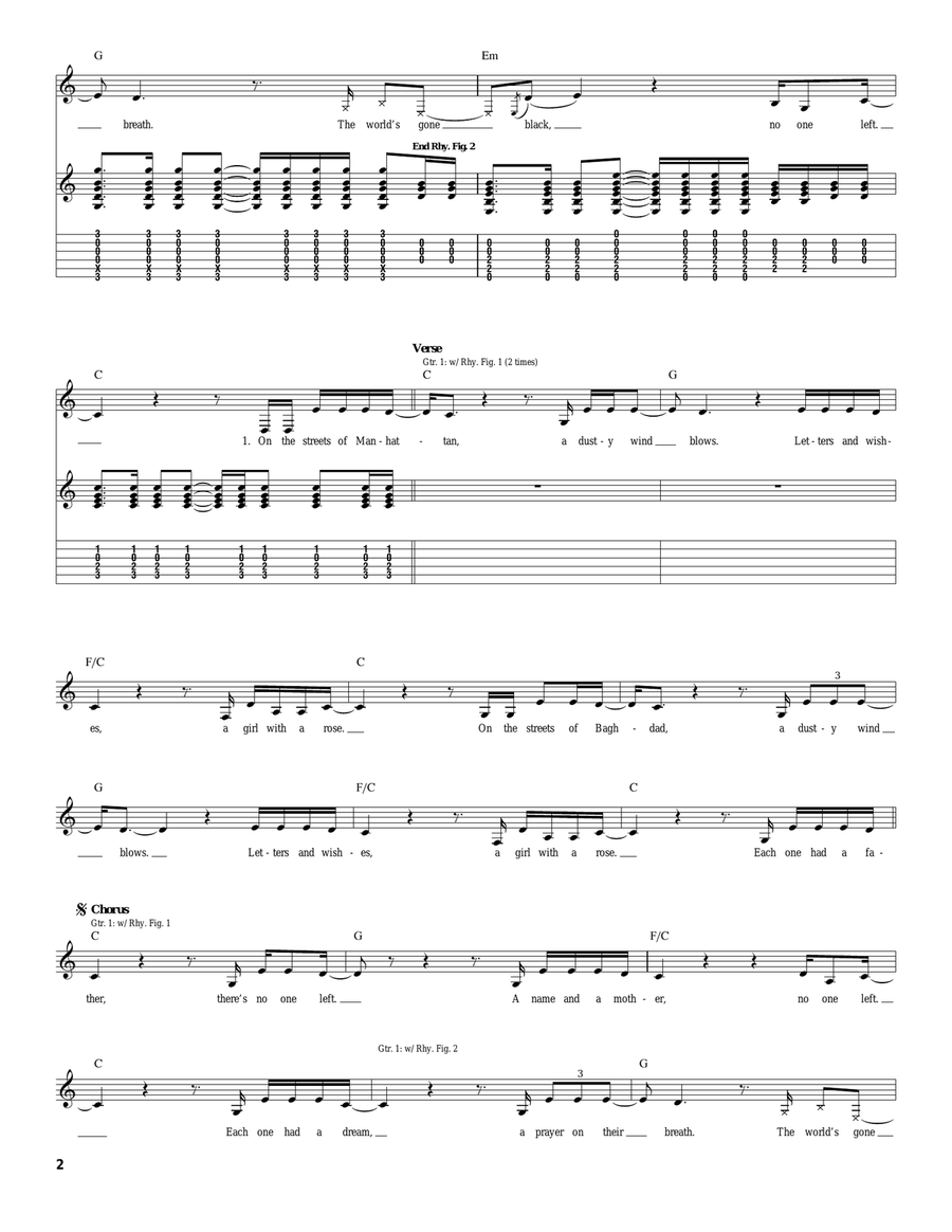 No One Left No One Left Acoustic Guitar scores gallery preview page 2