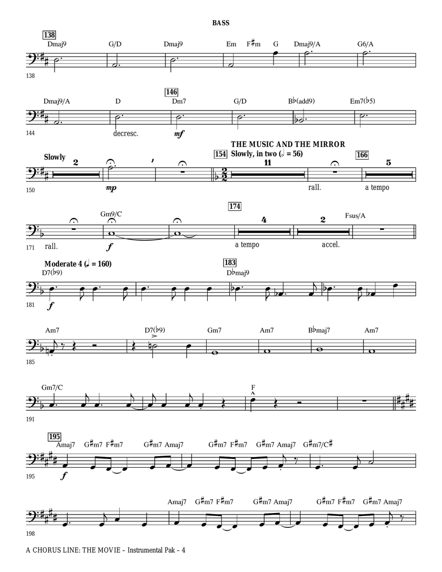 A Chorus Line (Medley) (arr. Ed Lojeski) - Bass Choir scores gallery preview page 4