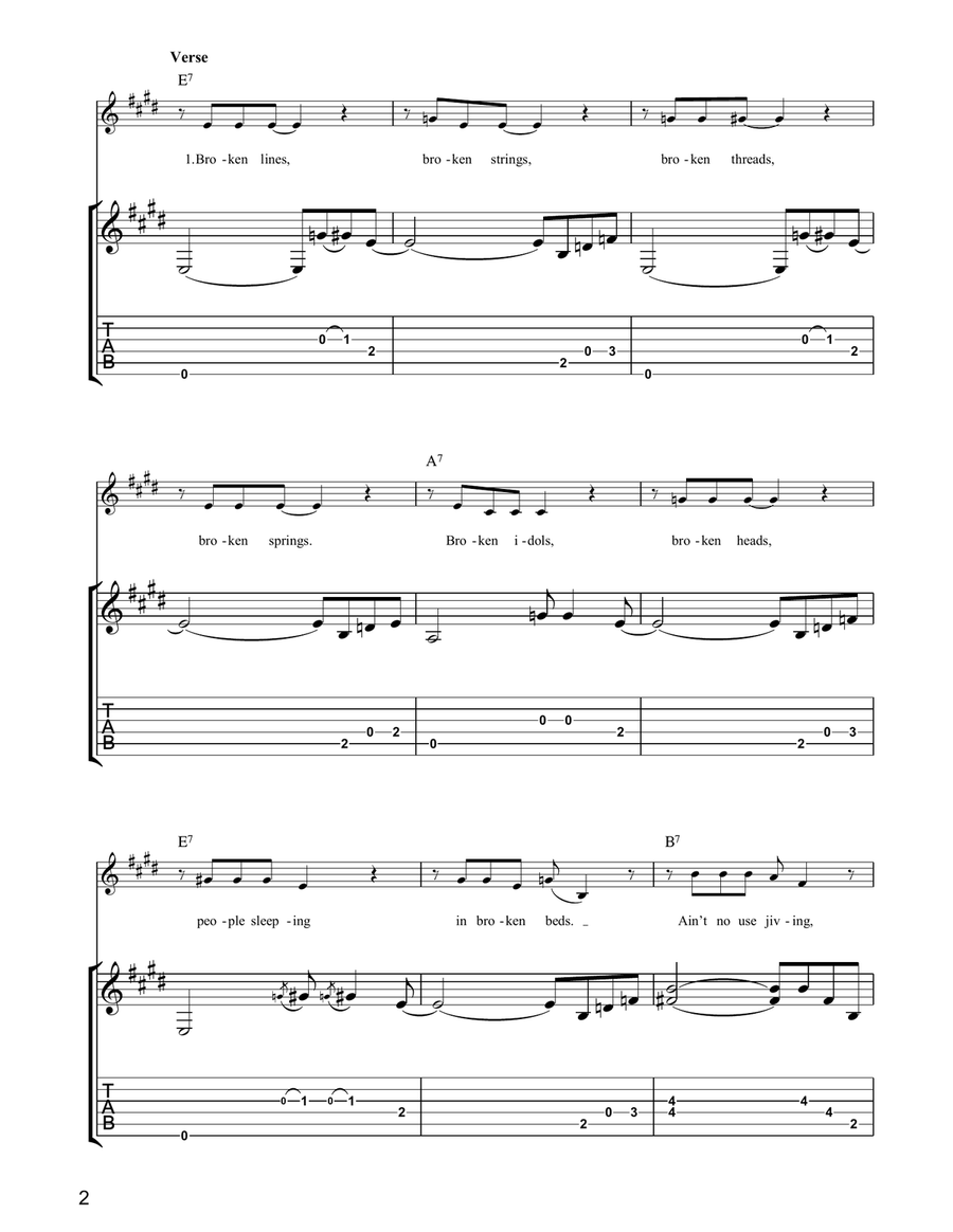 Everything Is Broken Everything Is Broken Acoustic Guitar scores gallery preview page 2