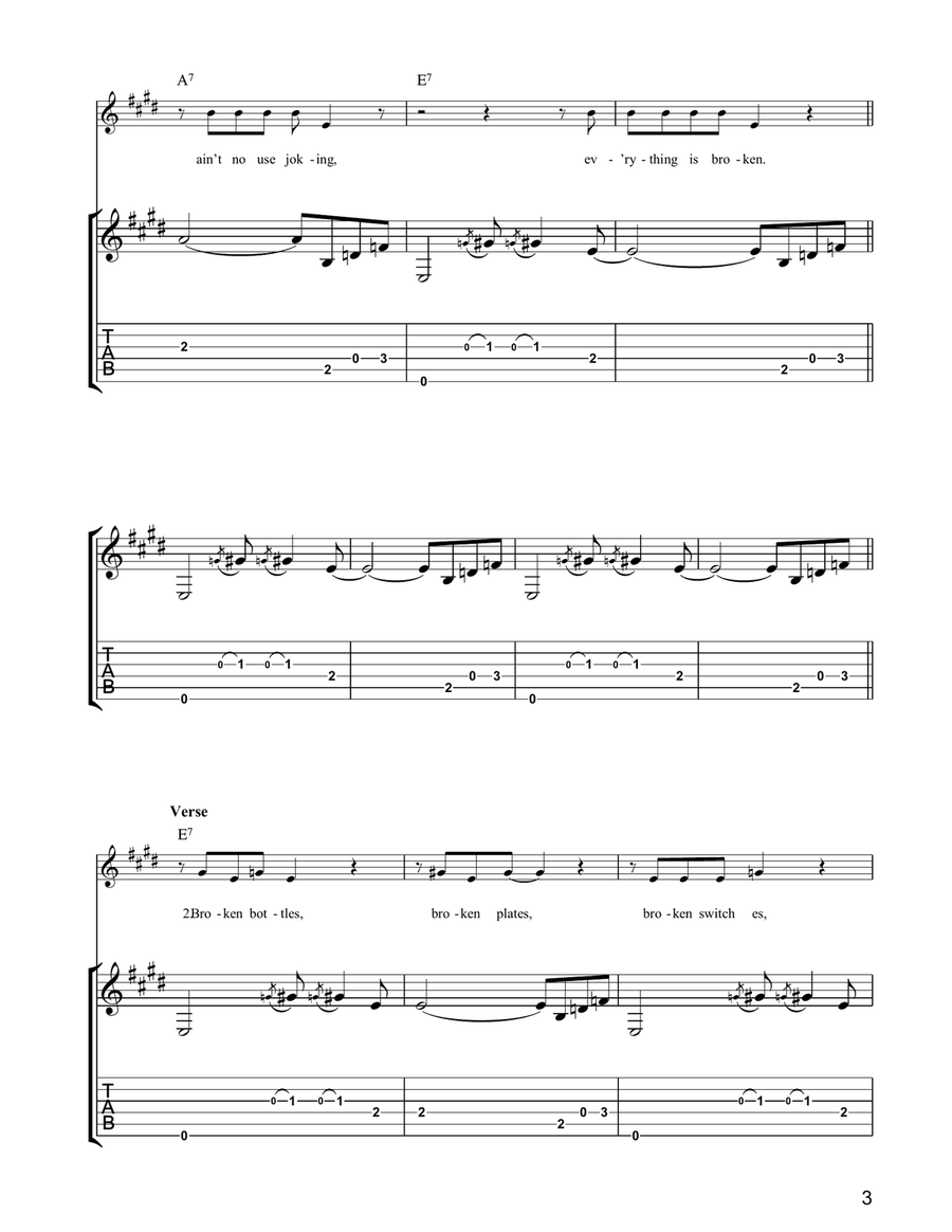 Everything Is Broken Everything Is Broken Acoustic Guitar scores gallery preview page 3