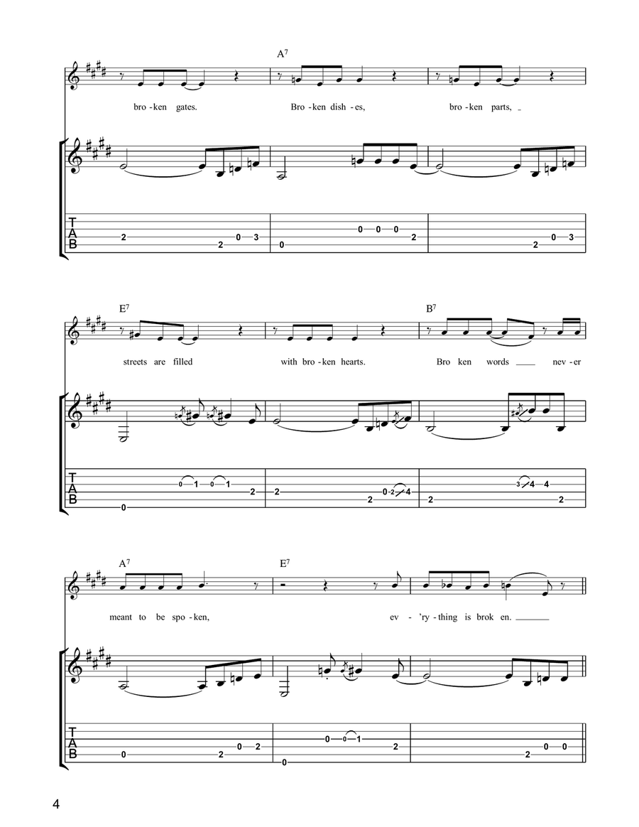 Everything Is Broken Everything Is Broken Acoustic Guitar scores gallery preview page 4