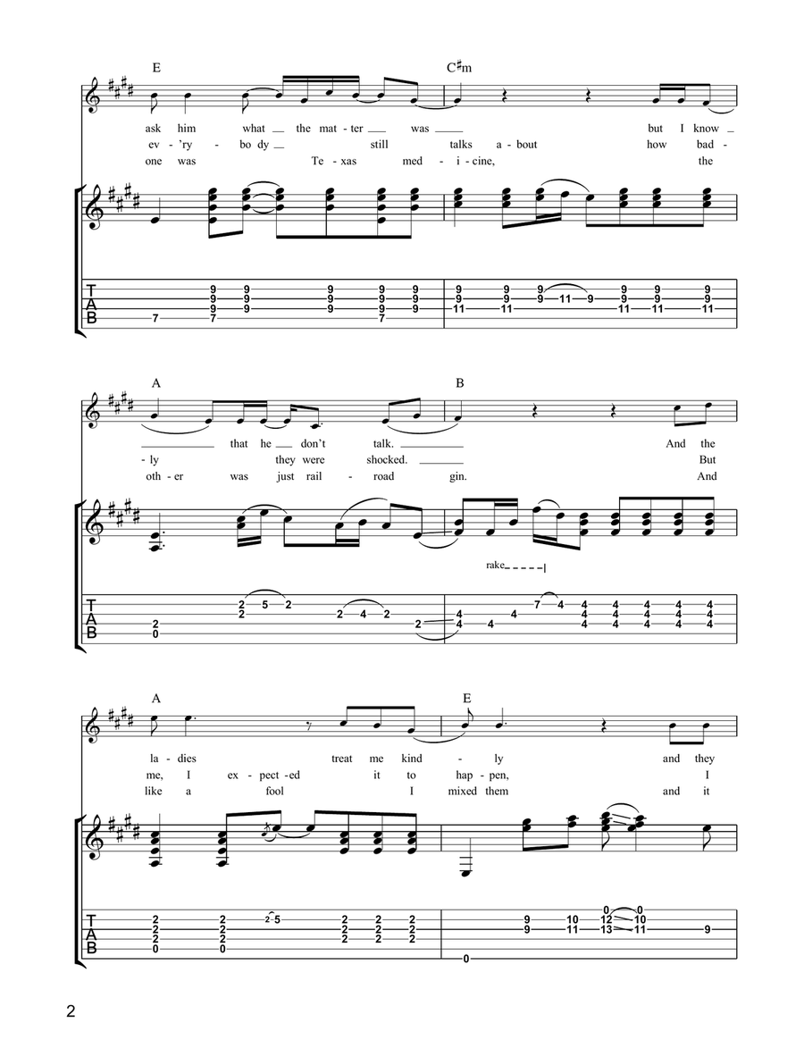 Stuck Inside Of Mobile With The Memphis Blues Again Acoustic Guitar scores gallery preview page 2