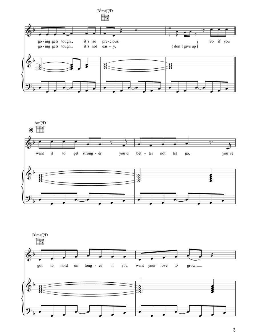 Hang On To Your Love Hang On To Your Love Piano, Vocal, Guitar scores gallery preview page 3