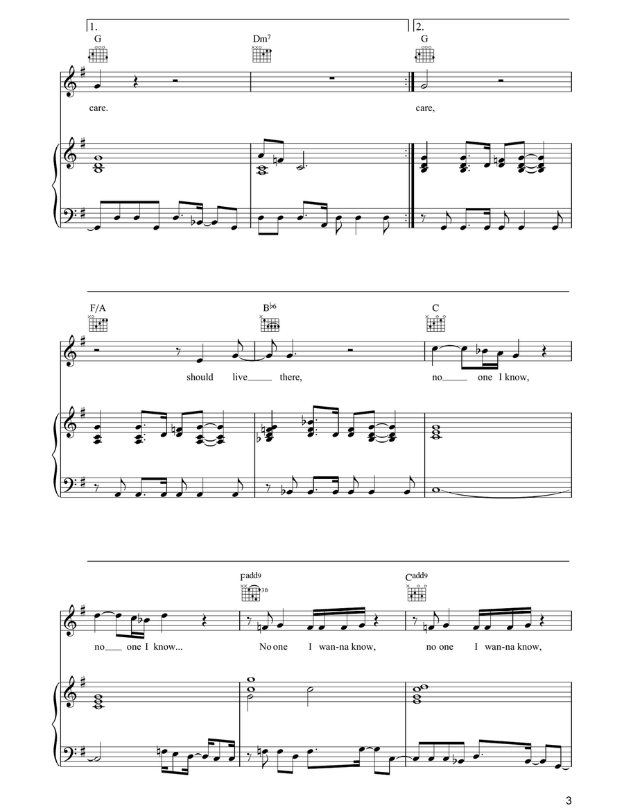 St. Saviour Square St. Saviour Square Piano, Vocal, Guitar scores gallery preview page 3