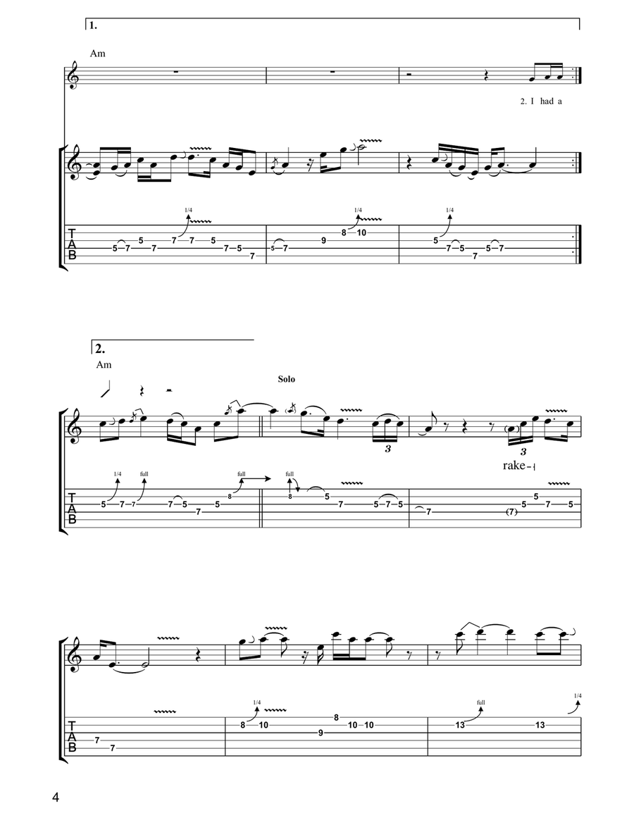 Mystic Mile Mystic Mile Electric Guitar scores gallery preview page 4